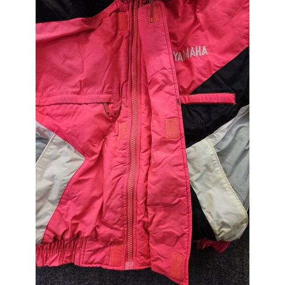 Vintage 80s Yamaha Racing Puffer Colorblock Jacket Size Large  Snowmobile - Picture 10 of 16
